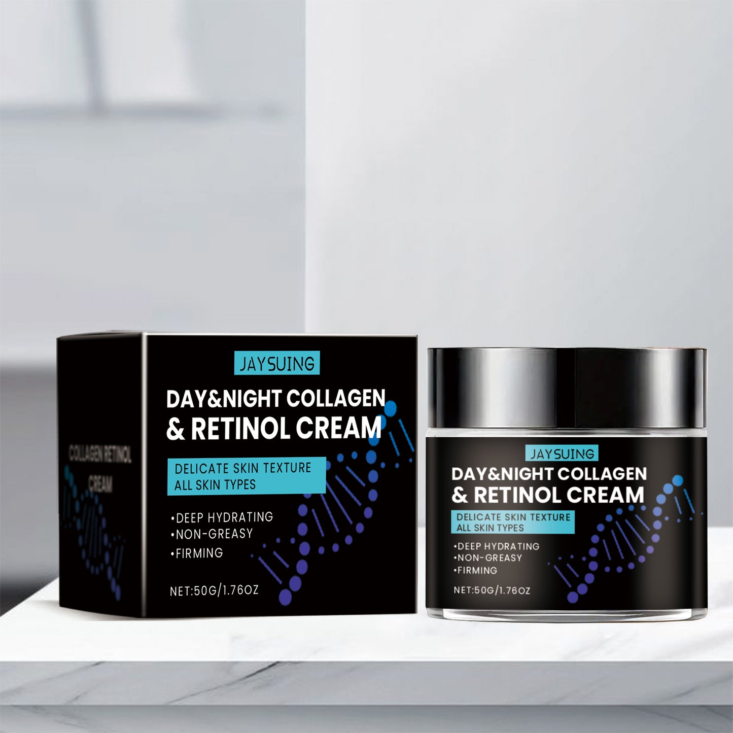 Kollagen Anti-Age Kräm för Män – Retinol & Hyaluronsyra